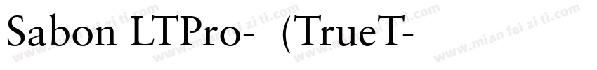 Sabon LTPro-常规(TrueT字体转换